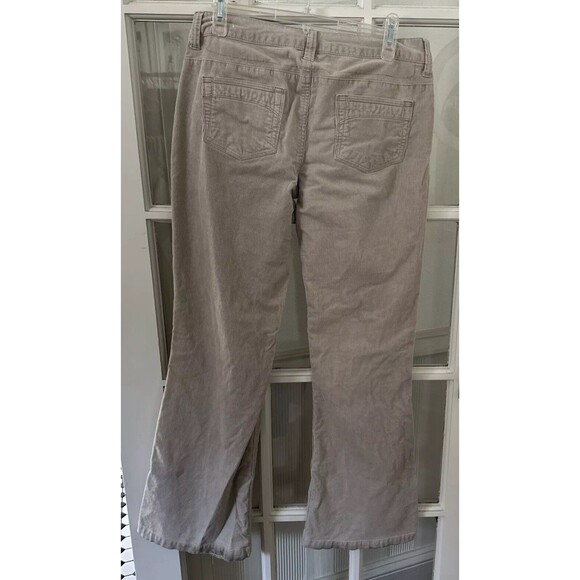 Corduroy Pants Flare Juniors 11 Beige Stretch - Picture 12 of 14